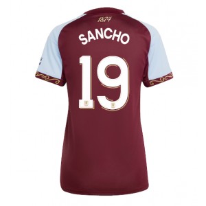 Fotbalové Dres Aston Villa Jadon Sancho #19 Dámské Domácí Oblečení 2025-26 Krátký Rukáv